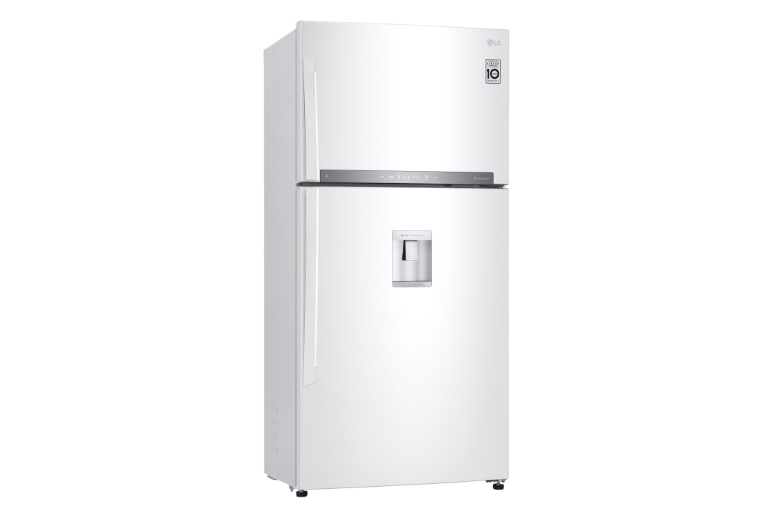 LG Top Freezer Refrigerator 630L Gross Capacity, DoorCooling⁺™, Hygiene FRESH⁺™ , White Color., Left side view, GRM-832DHWI, thumbnail 8