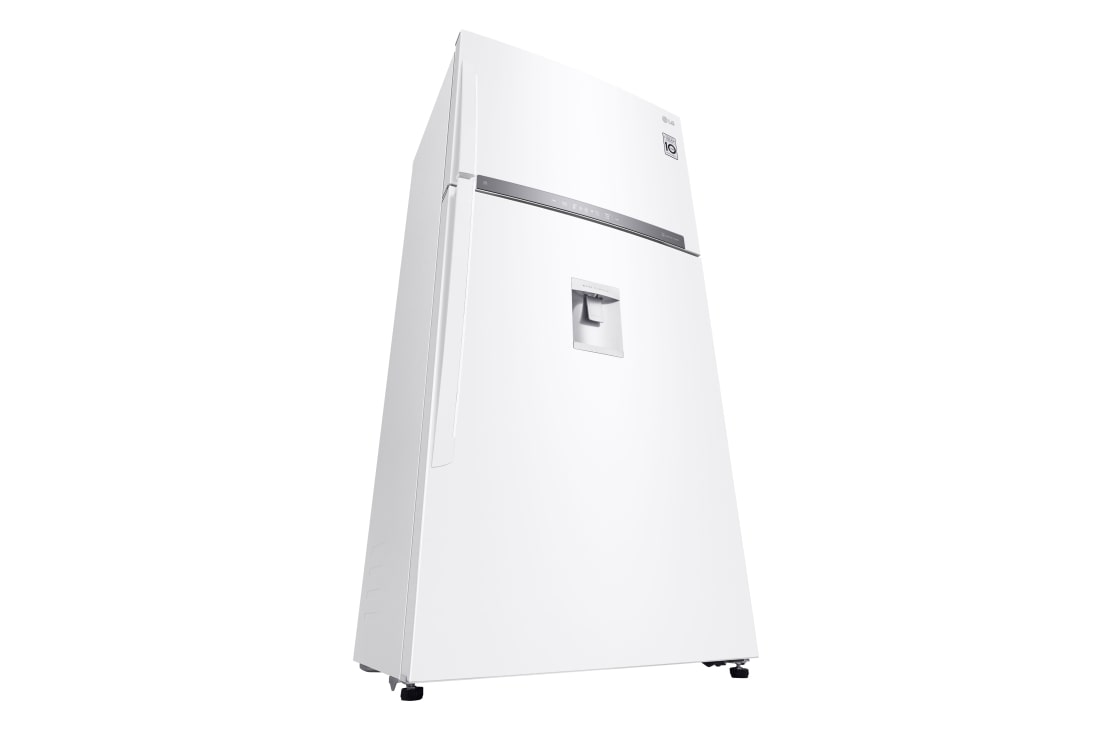 LG Top Freezer Refrigerator 630L Gross Capacity, DoorCooling⁺™, Hygiene FRESH⁺™ , White Color., Perspective left view, GRM-832DHWI, thumbnail 12