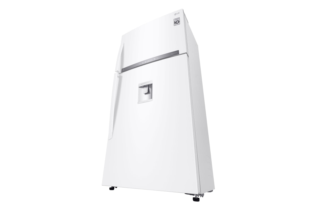 LG Top Freezer Refrigerator 630L Gross Capacity, DoorCooling⁺™, Hygiene FRESH⁺™ , White Color., Perspective Right view, GRM-832DHWI, thumbnail 13