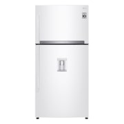 LG Top Freezer Refrigerator 630L Gross Capacity, DoorCooling⁺™, Hygiene FRESH⁺™ , White Color., Front view, GRM-832DHWI, thumbnail 1