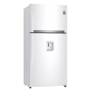 LG Top Freezer Refrigerator 630L Gross Capacity, DoorCooling⁺™, Hygiene FRESH⁺™ , White Color., Left side view, GRM-832DHWI, thumbnail 8