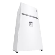LG Top Freezer Refrigerator 630L Gross Capacity, DoorCooling⁺™, Hygiene FRESH⁺™ , White Color., Perspective left view, GRM-832DHWI, thumbnail 12