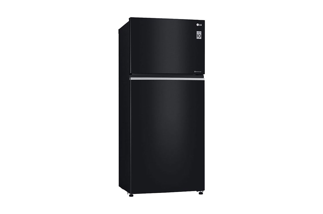 LG Top freezer 547L ,Inverter, Door Cooling⁺, Black Glass, Left view, GNB-732HGI, thumbnail 12