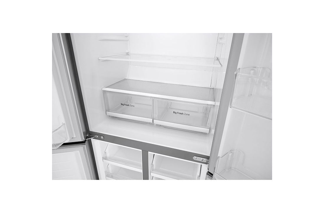 LG Four Doors Refrigerator 594L, Smart Diagnosis., Top CloseUp View, GCB-334DVL, thumbnail 9