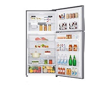 LG Top freezer 630L, Door Cooling, Inverter, Silver, front door open view, GRM-852HWI, thumbnail 2