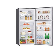LG Top freezer 630L, Door Cooling, Inverter, Silver, front door open perspective view, GRM-852HWI, thumbnail 3