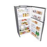 LG Top freezer 630L, Door Cooling, Inverter, Silver, door open perspective view , GRM-852HWI, thumbnail 9