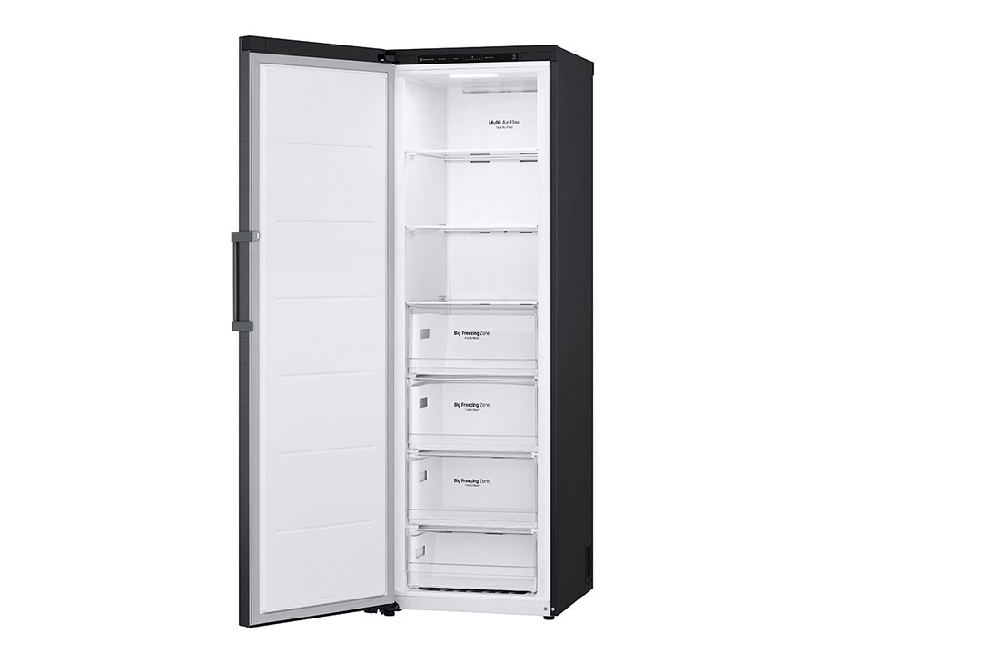 LG One Door freezer 324L, Door Cooling, Linear Cooling,Black, Right Side With out food, GC-B514EAFM, thumbnail 6
