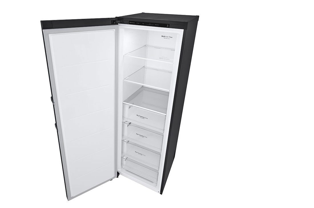 LG One Door freezer 324L, Door Cooling, Linear Cooling,Black, Top Right Open , GC-B514EAFM, thumbnail 12