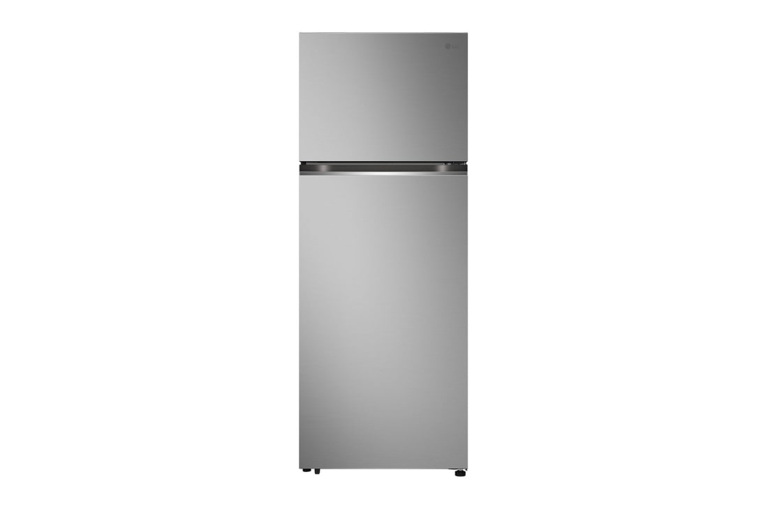 LG Top Freezer Refrigerator 493 L , Inverter Compressor, Door Cooling+™, Silver Color, front view, GNB-682FVFP