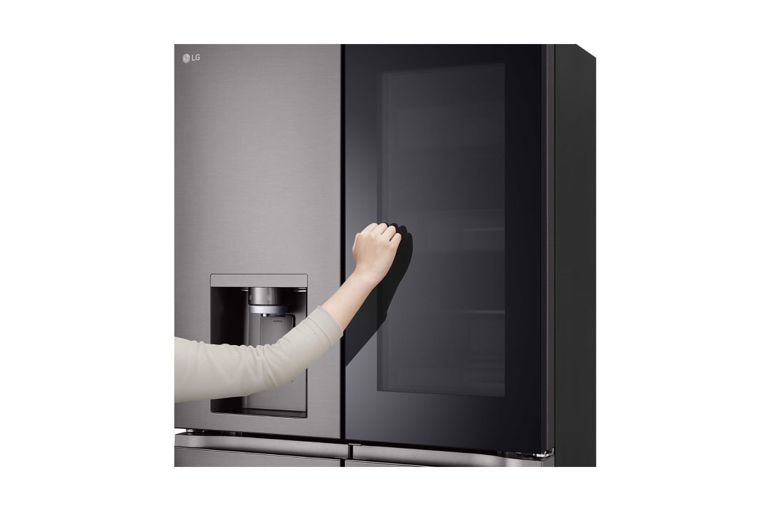 LG InstaView Door-in-Door™, Four Door Refrigerator, 900L Gross Capacity with HygieneFRESH+™, UVnano, GCX-334DFBB, thumbnail 5