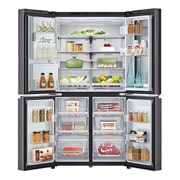 LG InstaView Door-in-Door™, Four Door Refrigerator, 900L Gross Capacity with HygieneFRESH+™, Craft Ice, GCX-334DFBB, thumbnail 4