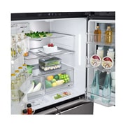 LG InstaView Door-in-Door™, Four Door Refrigerator, 900L Gross Capacity with HygieneFRESH+™, Dispenser, GCX-334DFBB, thumbnail 10