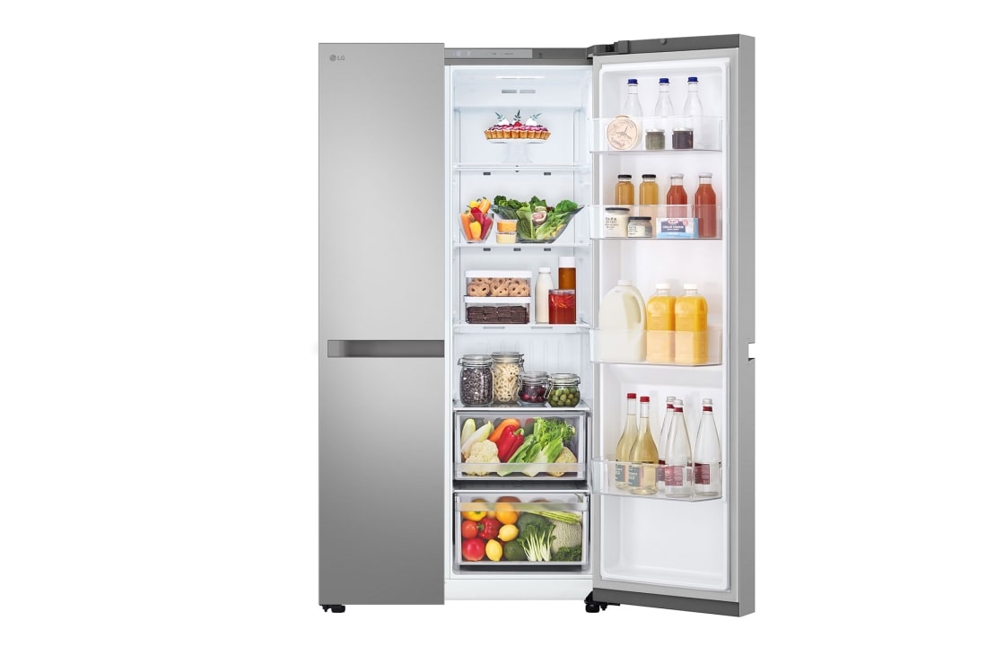 LG Side by side  658L, Linear Cooling, Smart Inverter , Front Open Food, GCB-287DVL, thumbnail 4
