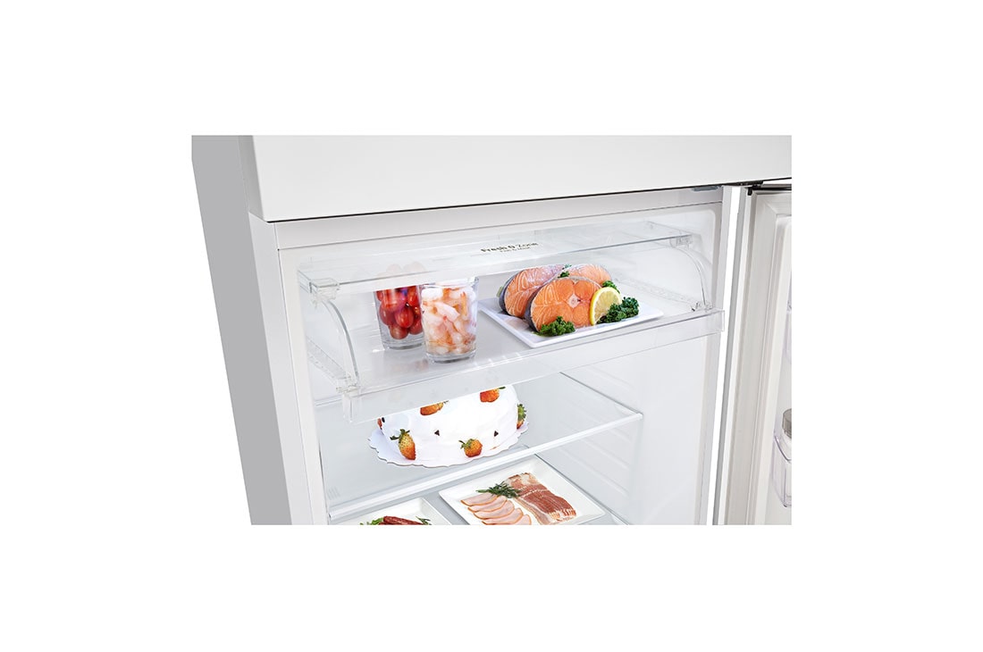 LG Top Freezer Refregirator , 493L White Color,Door Cooling+™, Smart Inverter, Freezer view, GNB-682FVWP, thumbnail 7