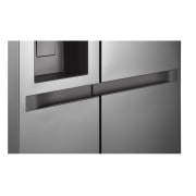 LG  Side by Side 625L Refrigerator, Smart Diagnosis™, LINEARCooling™, Prime Silver, handle, GCL-287DVLN, thumbnail 7