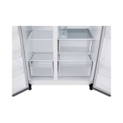LG  Side by Side 625L Refrigerator, Smart Diagnosis™, LINEARCooling™, Prime Silver, drawer, GCL-287DVLN, thumbnail 10