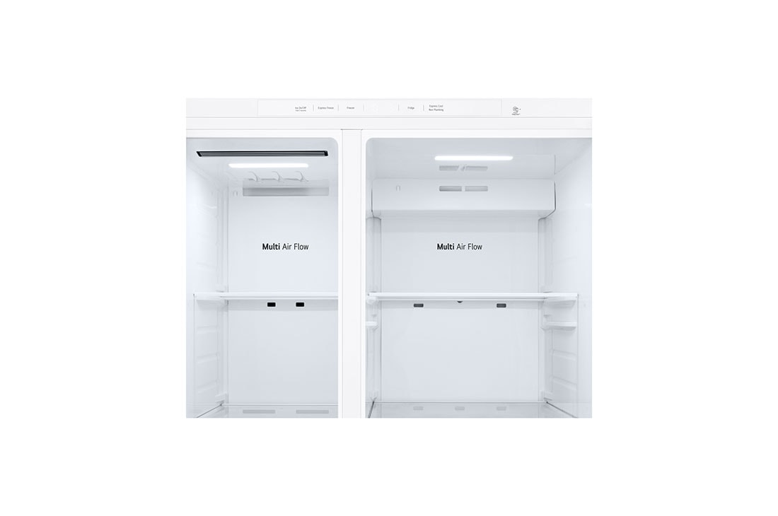 LG  Side by Side 625L Refrigerator, Smart Diagnosis™, LINEARCooling™, Essense White​, Door Cooling LED, GCL-287DVWN, thumbnail 6