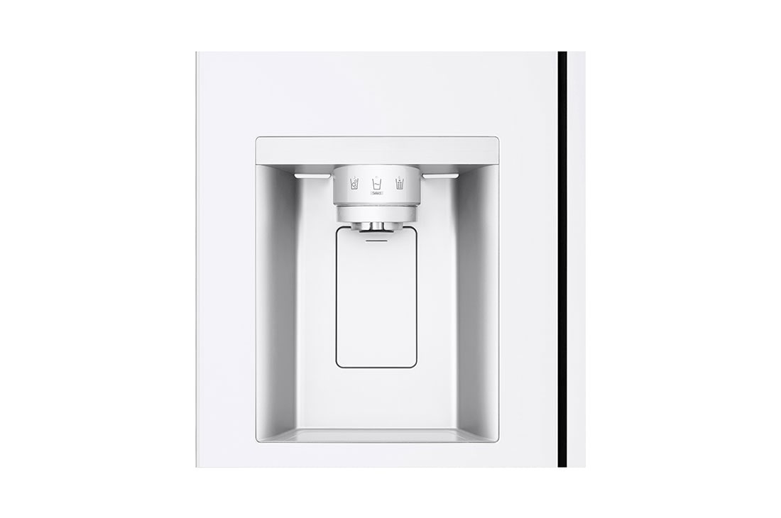 LG  Side by Side 625L Refrigerator, Smart Diagnosis™, LINEARCooling™, Essense White​, dispenser, GCL-287DVWN, thumbnail 7