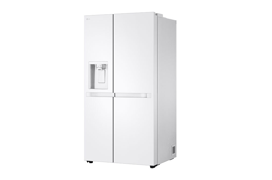 LG  Side by Side 625L Refrigerator, Smart Diagnosis™, LINEARCooling™, Essense White​, left  side, GCL-287DVWN, thumbnail 12