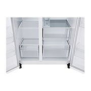 LG  Side by Side 625L Refrigerator, Smart Diagnosis™, LINEARCooling™, Essense White​, drawer, GCL-287DVWN, thumbnail 10