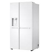 LG  Side by Side 625L Refrigerator, Smart Diagnosis™, LINEARCooling™, Essense White​, left  side, GCL-287DVWN, thumbnail 12