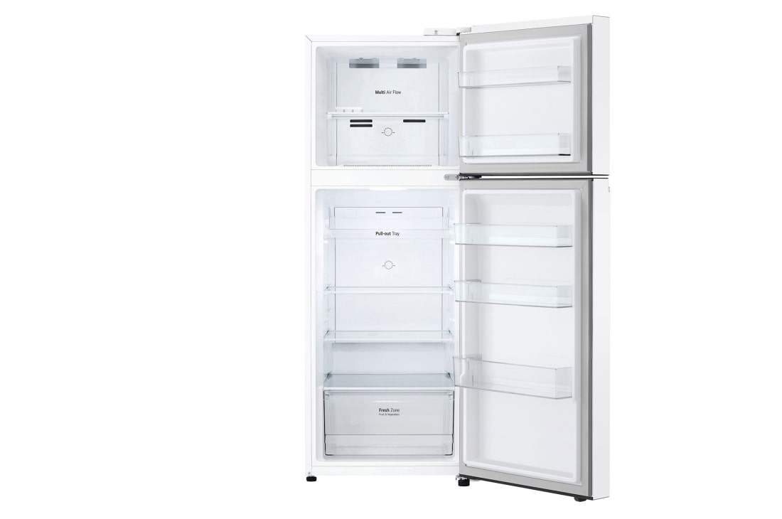 LG Top Freezer Refregirator , 315L White Color,Linear Cooling+™, Smart Inverter, front open , GNB-482GVWP, thumbnail 3