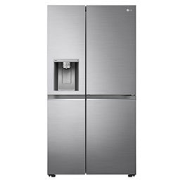 LG  Side by Side 611L Refrigerator, UVnano™, LINEARCooling™, ThinQ™. Platinum Silver2