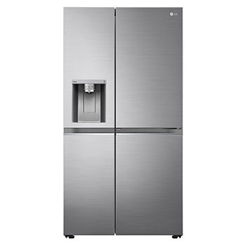 LG  Side by Side 611L Refrigerator, UVnano™, LINEARCooling™, ThinQ™. Platinum Silver1