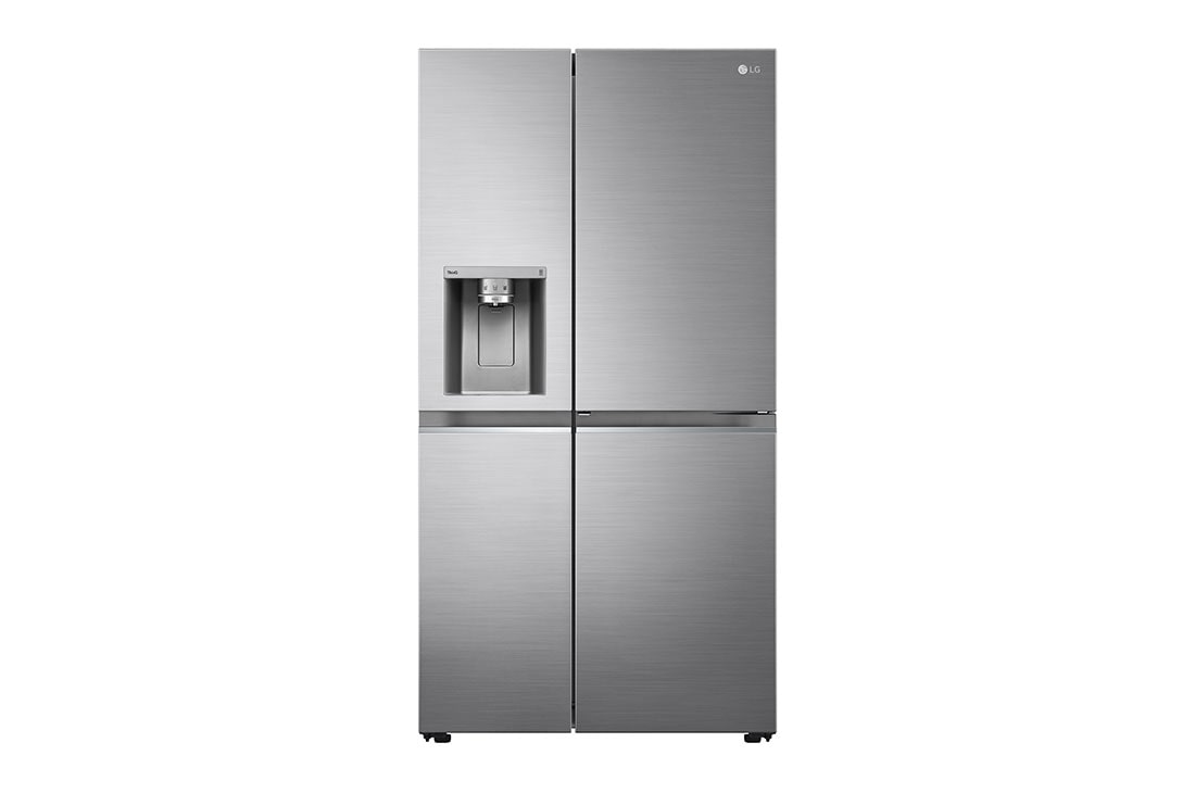 LG  Side by Side 611L Refrigerator, UVnano™, LINEARCooling™, ThinQ™. Platinum Silver, LG  Side by Side 611L Refrigerator, UVnano™, LINEARCooling™, ThinQ™. Platinum Silver, GCJ-287TVL
