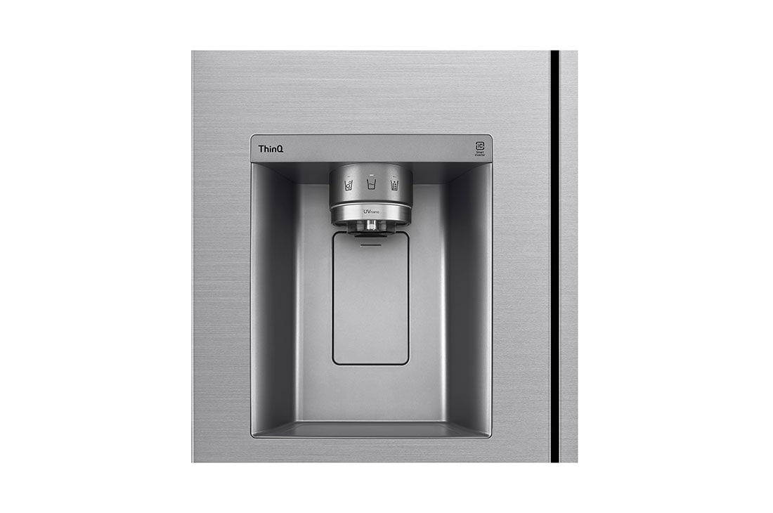 LG  Side by Side 611L Refrigerator, UVnano™, LINEARCooling™, ThinQ™. Platinum Silver, LG  Side by Side 611L Refrigerator, UVnano™, LINEARCooling™, ThinQ™. Platinum Silver, GCJ-287TVL, thumbnail 10