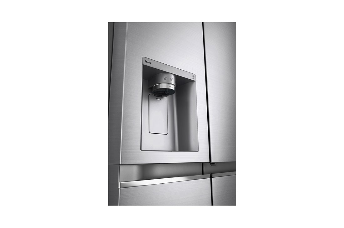 LG  Side by Side 611L Refrigerator, UVnano™, LINEARCooling™, ThinQ™. Platinum Silver, LG  Side by Side 611L Refrigerator, UVnano™, LINEARCooling™, ThinQ™. Platinum Silver, GCJ-287TVL, thumbnail 11
