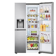 LG  Side by Side 611L Refrigerator, UVnano™, LINEARCooling™, ThinQ™. Platinum Silver, LG  Side by Side 611L Refrigerator, UVnano™, LINEARCooling™, ThinQ™. Platinum Silver, GCJ-287TVL, thumbnail 5