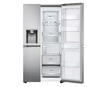 LG  Side by Side 611L Refrigerator, UVnano™, LINEARCooling™, ThinQ™. Platinum Silver, LG  Side by Side 611L Refrigerator, UVnano™, LINEARCooling™, ThinQ™. Platinum Silver, GCJ-287TVL, thumbnail 6