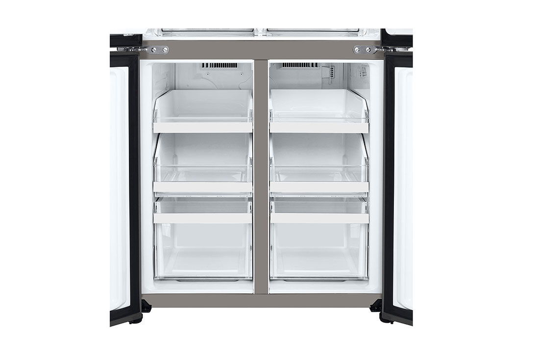 LG Multi Door Refregirator , 464L Silver  Color,Linear Cooling, Multi Air Flow, Bottom view, GCB-334DFPL, thumbnail 4