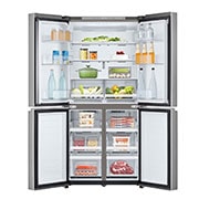LG Multi Door Refregirator , 464L Silver  Color,Linear Cooling, Multi Air Flow, Front Open Food View, GCB-334DFPL, thumbnail 2