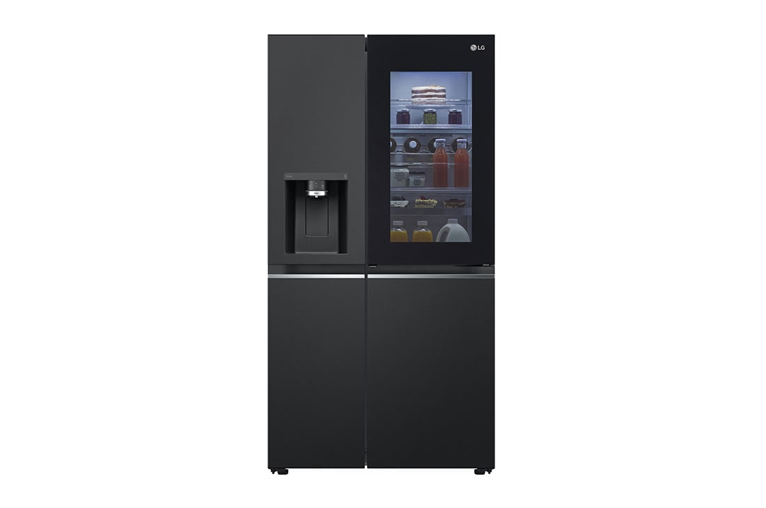 LG InstaView™ 617L Door In Door Refrigerator, UVnano™, LINEARCooling™, ThinQ™ in Essence Black Steel, GCX-287TVAN, GCX-287TVAN, thumbnail 2
