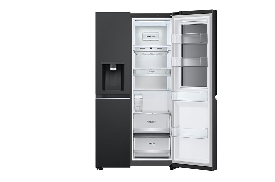 LG InstaView™ 617L Door In Door Refrigerator, UVnano™, LINEARCooling™, ThinQ™ in Essence Black Steel, GCX-287TVAN, GCX-287TVAN, thumbnail 6