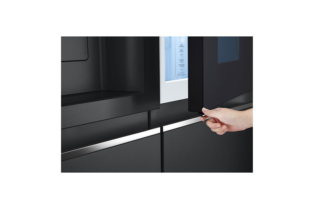 LG InstaView™ 617L Door In Door Refrigerator, UVnano™, LINEARCooling™, ThinQ™ in Essence Black Steel, GCX-287TVAN, GCX-287TVAN, thumbnail 7