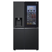 LG InstaView™ 617L Door In Door Refrigerator, UVnano™, LINEARCooling™, ThinQ™ in Essence Black Steel, GCX-287TVAN, GCX-287TVAN, thumbnail 2