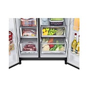 LG InstaView™ 617L Door In Door Refrigerator, UVnano™, LINEARCooling™, ThinQ™ in Essence Black Steel, GCX-287TVAN, GCX-287TVAN, thumbnail 8