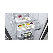 LG InstaView™ 617L Door In Door Refrigerator, UVnano™, LINEARCooling™, ThinQ™ in Essence Black Steel, GCX-287TVAN, GCX-287TVAN, thumbnail 12