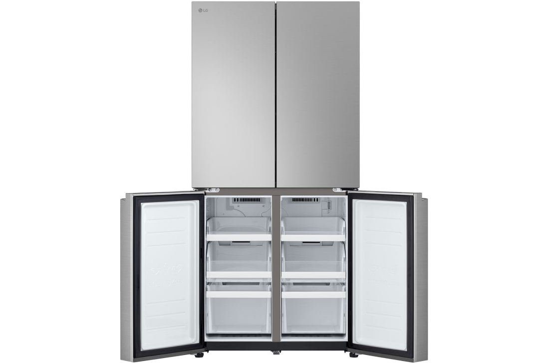 LG Multi Door Refregirator , 464L Silver  Color,Door Cooling+™, Multi Air Flow, Top right door open with food, GCB-244DFPL, thumbnail 11