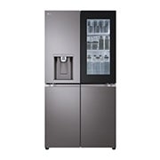 LG 4 Doors Refrigerator, 705L Gross Capacity with HygieneFRESH+™Black Stainless, FRONT VIEW, GCX-274DFBC, thumbnail 1