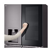 LG 4 Doors Refrigerator, 705L Gross Capacity with HygieneFRESH+™Black Stainless, display, GCX-274DFBC, thumbnail 5