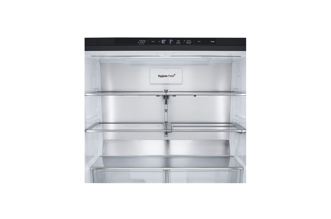 LG 4 Doors Refrigerator, 705L Gross Capacity with HygieneFRESH+™Black Stainless, led, GCX-274DFBC, thumbnail 12
