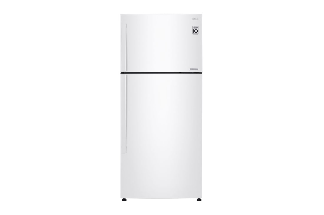 LG Top Freezer Refregirator , 506L White Color,Door Cooling+™, Smart Inverter, Front view, GNM-732HWI