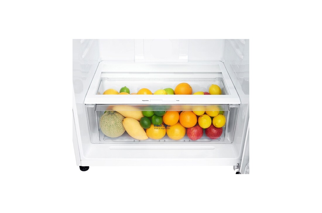 LG Top Freezer Refregirator , 506L White Color,Door Cooling+™, Smart Inverter, Bottom view, GNM-732HWI, thumbnail 7