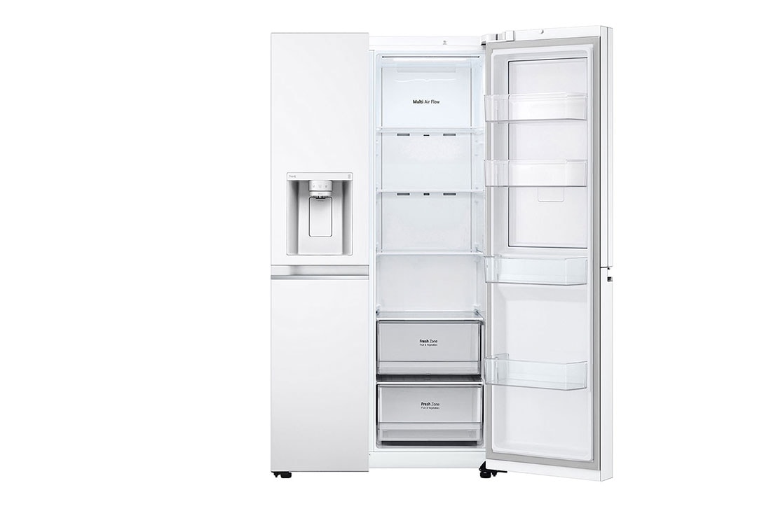 LG  Side by Side 611LNet Capacity Refrigerator, UVnano™, LINEARCooling™, ThinQ™. White Color , LG Door-in-Door™ ThinQ™ Side by Side 611L Refrigerator, UVnano™, LINEARCooling™, ThinQ™ in White color, GCJ-287GVW, thumbnail 11