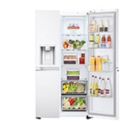 LG  Side by Side 611LNet Capacity Refrigerator, UVnano™, LINEARCooling™, ThinQ™. White Color , LG Door-in-Door™ ThinQ™ Side by Side 611L Refrigerator, UVnano™, LINEARCooling™, ThinQ™ in White color, GCJ-287GVW, thumbnail 10